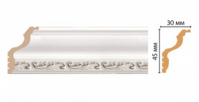 Плинтус потолочный DECOMASTER 148B-60ДМ (45*30*2400мм)